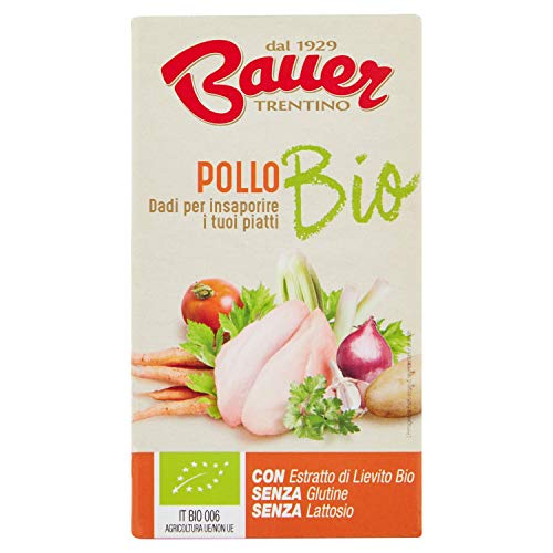 Bauer Dado per Brodo di Pollo Bio - 60 Gr...