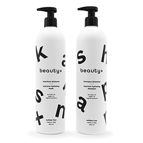 Beauty+ Kit Maschera   Balsamo e Shampoo per Capelli Idratanti, Ideali per tutti i Tipi di Capelli per Donare Morbidezza e Lucentezza, Ricchi di Oli e Sostanze Nutrienti, Made in Italy