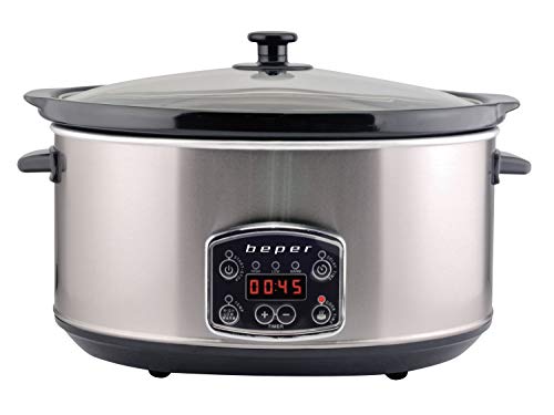 BEPER BC.510 Slow cooker ,Pentola digitale per la cottura lenta,4,5...