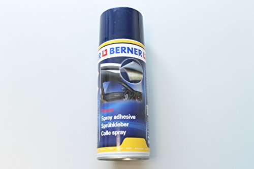 Berner Colla Spray Resistente alle Alte Temperature per Ecopelle,Tessuti,gommapiuma,Metalli,Legno