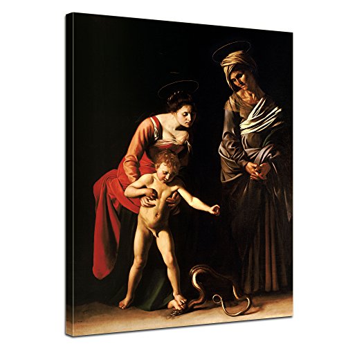 Bilderdepot24 murale Caravaggio - Madonna mit Kind und der heiligen...