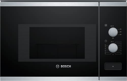 Bosch BFL520MS0 Incasso Microonde combinato 20L 800W Nero, Acciaio inossidabile forno a microonde