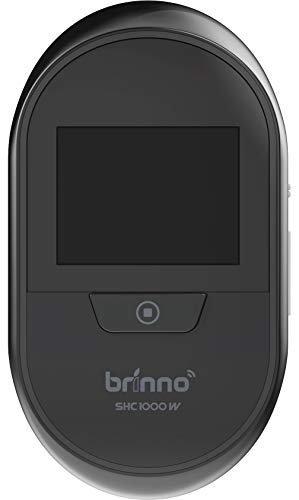 Brinno SHC1000W DUO PeepHole Camera Spioncino Digitale per Porte con Funzione di Registrazione Foto, Wireless, Monitor Interno da 2.7 , Nero
