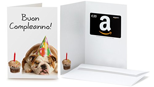 Buono Regalo Amazon.it - €20 (Biglietto d auguri Compleanno Bulldog)