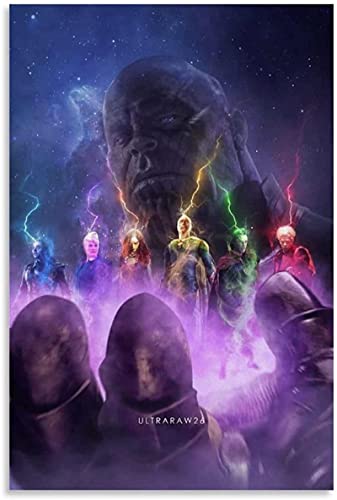 BXCQZS Arte della parete su tela 40x60cm Senza cornice Thanos Most Powerful Infinity Stone Poster da parete Poster su tela Dipinti decorativi