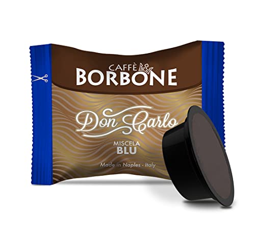 Caffè Borbone Don Carlo, Miscela Blu - 100 Capsule, Compatibili con Macchine Lavazza* A Modo Mio*