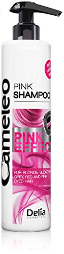 Cameleo – Shampoo Pink Effect con estratto di semi di pompelmo per capelli biondi, decolorati, rossi e rosa - Capelli morbidi e lucenti con riflessi rosa - senza parabeni, sale - 200 ml