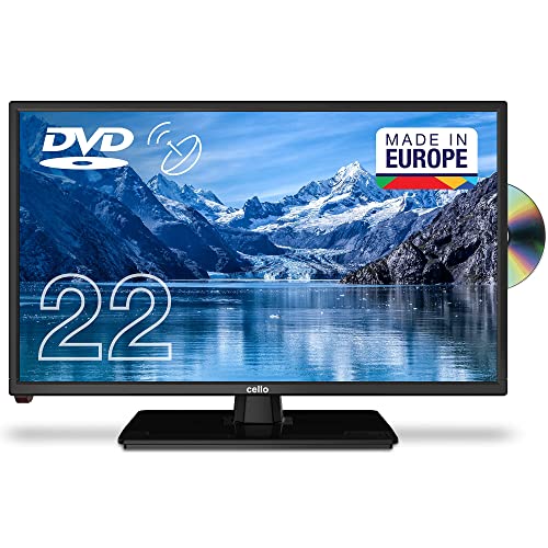 Cello C2220FSDE TV LED Full HD da 22 Pollici con Lettore DVD Integrato e Triplo Sintonizzatore DVBT2 S2