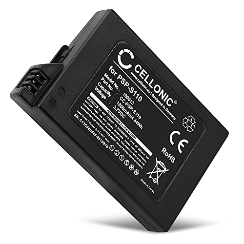 CELLONIC Batteria PSP-S110 compatibile con Sony PSP Brite (3000 3...