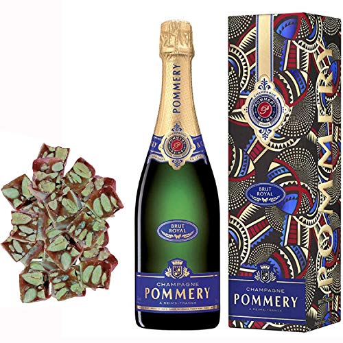 Champagne Pommery - Brut Royal in caso nougadets & 150g morbido nero - Jonquier Two Brothers