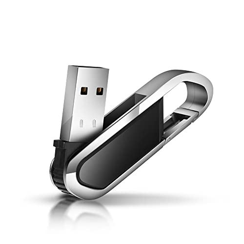 Chiavetta USB 64 GB, Ansodo Pennetta USB 64 GB Metallo Pen Drive 64 Giga Con portachiavi USB Key 64gb per Laptop, PC, Auto, Smart TV ect.