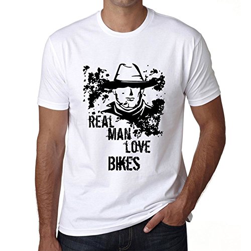 Cityone Uomo Maglietta Real Men Love Bike XS
