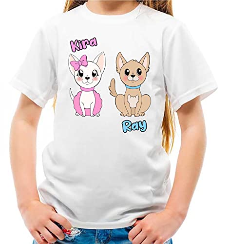 Collezione 2022. Maglietta t-Shirt cagnolini per Bambina e Bambino ...