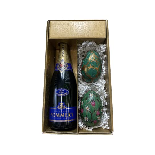Confezione regalo Champagne Pommery - Oro - 1 Brut - 2 Uovo Fabergé (motivo casuale) LE PETIT DUC