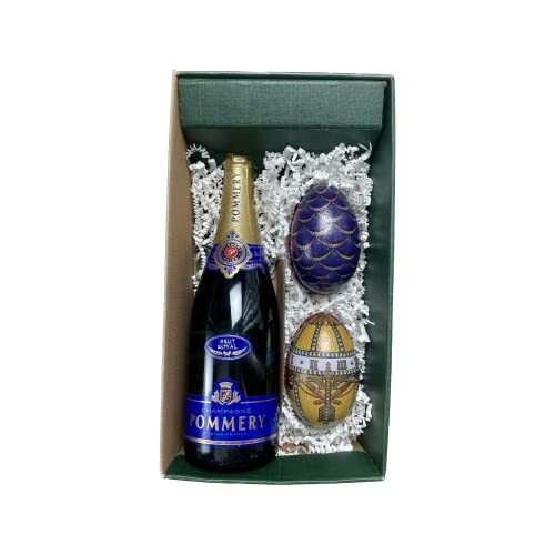 Confezione regalo Champagne Pommery - Verde - 1 Brut - 2 Uovo Fabergé (motivo casuale) LE PETIT DUC