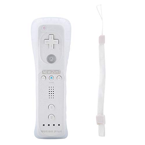 Controller di gioco - Controller di gioco somatosensoriale Gamepad Acceleratore integrato per Nintendo Wii WiiU(bianca)