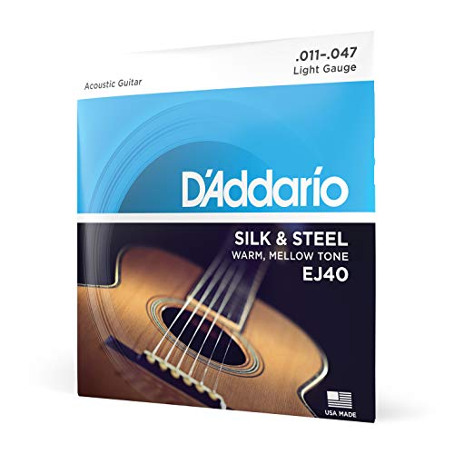 Corde D’Addario EJ40 Silk & Steel per chitarra folk, 11-47
