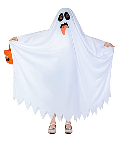 Costume da roba fantasma per bambini, Halloween, tratteggiamento sp...