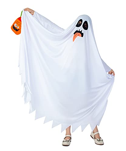 Costume da roba fantasma per bambini, Halloween, tratteggiamento sp...