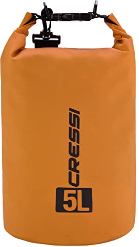 Cressi Dry Bag, Sacca Zaino Impermeabile per attività Sportive Unisex Adulto, Arancio, 10 LT