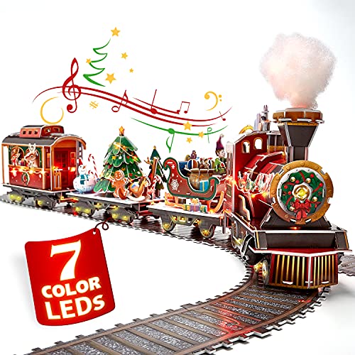 CubicFun Puzzle 3D Trenino Natale con Luci e Suoni per Natale Decor...