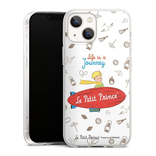 DeinDesign Custodia di Silicone Compatibile con Apple iPhone 13 Mini Custodia Trasparente Cover per Smartphone Trasparente Il Piccolo Principe Principe Bambini