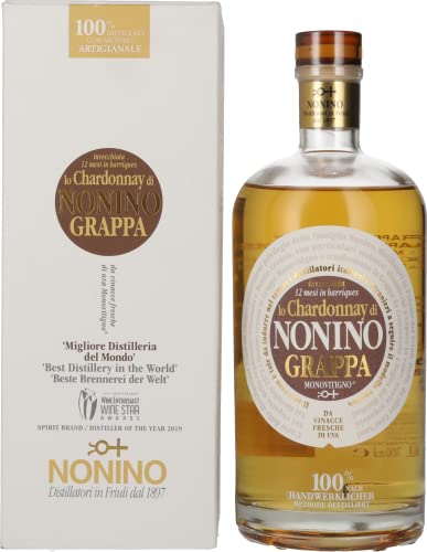 Distillerie Nonino, Grappa Nonino Monovitigno Chardonnay Invecchiatain barriques 12 mesi bottiglia da 700 ml