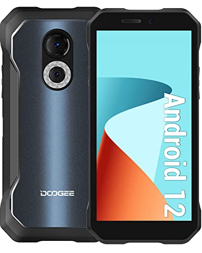 DOOGEE Rugged Smartphone S61 [2023] Android 12, Smartphone 6GB+64GB Display 6.0  HD+, 20MP IR Night Vision 5180mAh Processore Octa-Core Telefono cellulare 4G NFC, IP68 Waterproof, Materiale Satinato