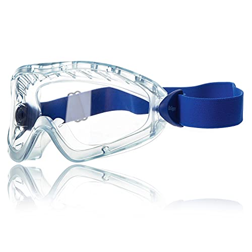 Dräger occhiali a mascherina X-pect 8510 | Occhiali prottetivi a tenuta di polvere e antiappannamento | Adatto per cantiere e laboratorio, | Lente in policarbonato antigraffio | 1pz.