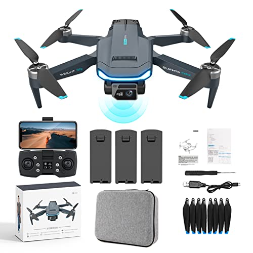 Drone GPS con Doppia Fotocamera 4K per Adulti, Droni Professionali con Motore Brushless, 60 Minuti di Volo Lungo, Ritorno Automatico A Casa, Seguimi, Quadricottero RC per Principianti