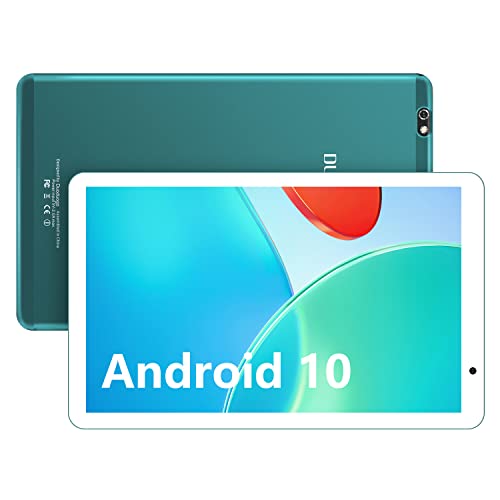 DUODUOGO Tablet 10 Pollici -4G LTE Android 10, 4GB RAM + 64GB ROM, Octa-Core Tablets PC, adatto alla DAD Meet Bluetooth GPS WiFi,Suono Stereo con Doppio Altoparlante Doppia Fotocamera-verde