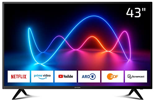 Dyon - Televisione Smart 43 XT 108 cm (43 ) TV Full-HD, Smart TV, triplo sintonizzatore HD (DVB-C -S2 -T2), Prime Video, Netflix & HbbTV, anno modello 2020