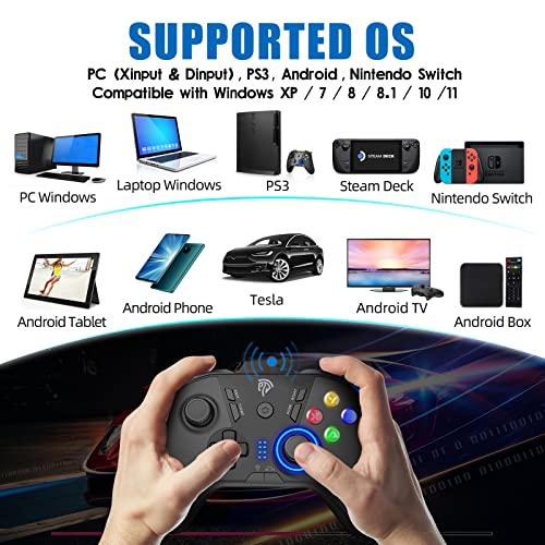 EasySMX Controller Wireless PC, Controller per Switch, 2.4G LED Reg...