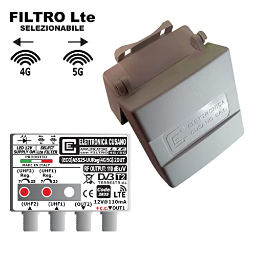 Elettronica Cusano (ECO) ASS25-UUReg(4G 5G) 2OUT, Amplificatore Ant...
