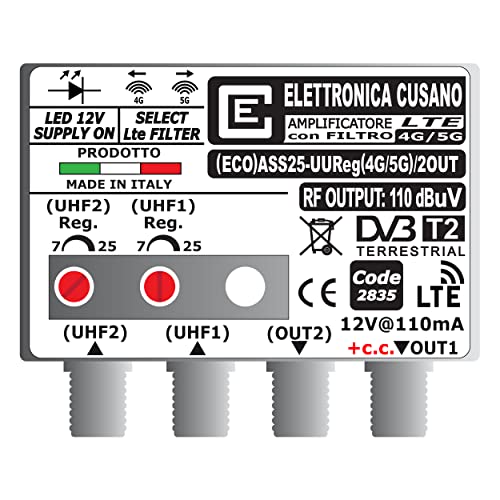 Elettronica Cusano (ECO) ASS25-UUReg(4G 5G) 2OUT, Amplificatore Ant...