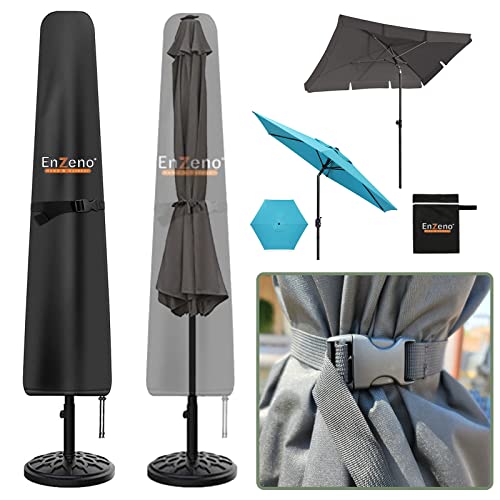 Enzeno copertura ombrellone da giardino,Custodia protettiva per ombrellone giardino ,impermeabile,Ombrellone da Terrazza(190x30 40 50cm)-nero