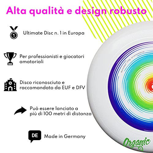 Euro Disco Ultimate Frisbee 175g Rainbow Competizione Duro Disco co...