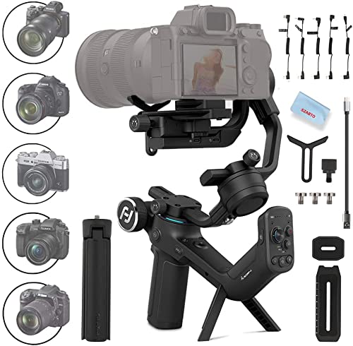 Feiyutech Scorp-C Stabilizzatore Palmare A 3 Assi Gimbal Compatibile Con Fotocamere Mirrorless   Dslr Per Sony A9 A7 A6300 A6400, Canon Eos R, M50, 80d, Panasonic Gh4, Gh5, Nikon Z7