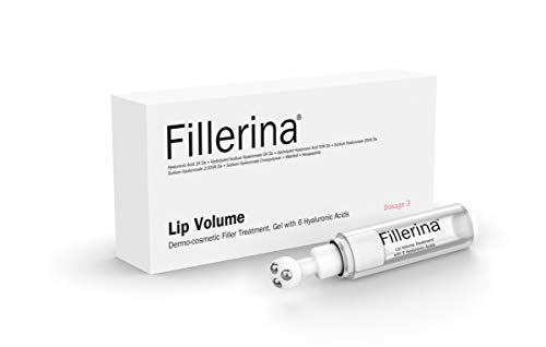 Fillerina, gel per il trattamento del volume delle labbra, filler con 6 molecole di acido ialuronico, dosaggio da 5 ml (etichetta in lingua italiana non garantita)
