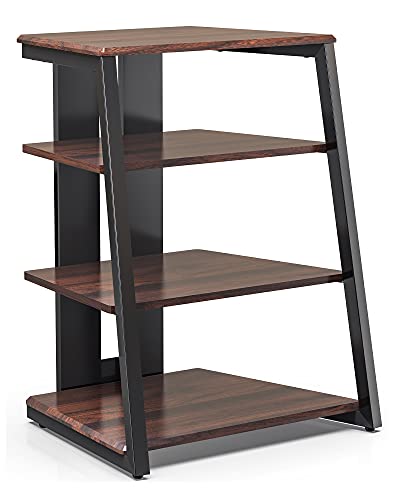 FITUEYES HiFi Shelf AV Shelf 4-level stand di legno con ripiani in ...