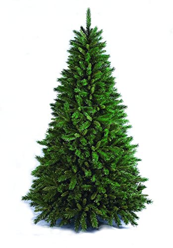 Flora New Tiffany Albero di Natale, Sintetico, Verde, 180 cm