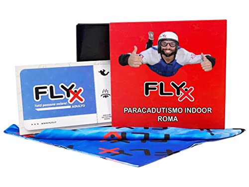 FlyX Roma - Paracadutismo Indoor - Cofanetto Regalo (Adulto) per 1 Persone - Idea Regalo Donna Uomo e Famiglie - Emozione di Volo