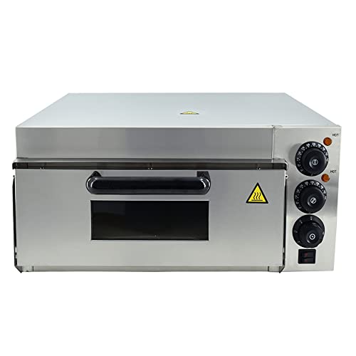 Forno elettrico per pizza in acciaio inox professionale (2000W, 50-350 °C)