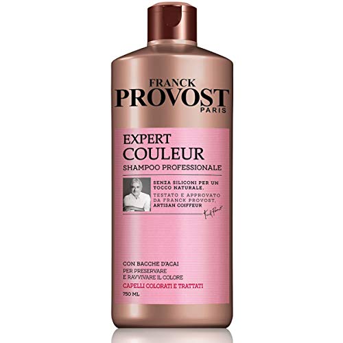 Franck Provost Shampoo Professionale Expert Couleur, Shampoo con Bacche D Acai per Capelli Colorati e Trattati, 750ml