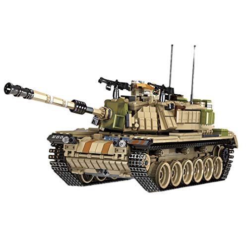 Fujinfeng Carro Armato Giocattolo, 1753 Pezzi Modellino di carro Armato da Costruire per Bambini e Adulti - Compatibile con Lego - WW2 SWAT Israel Main Battle Tank