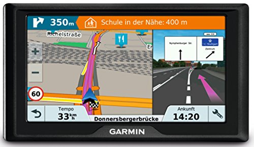 Garmin 010-01678-12 Drive 51 EU LMT-S Navigatore 5 , Mappa Europa Completa, Aggiornamento a Vita e Servizi Live via Bluetooth, Traffico Smartphone Link Nera (Ricondizionato)
