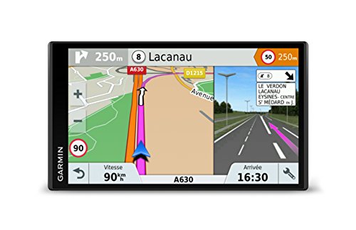 Garmin Drivesmart 61 EU LMT-S Navigatore 6.95  Edge-To-Edge Smart, Mappa Italia Europa Completa, Aggiornamento a Vita e Servizi Live via Bluetooth, App Smartphone Link