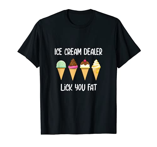 Gelatiera per gelataio design divertente Maglietta