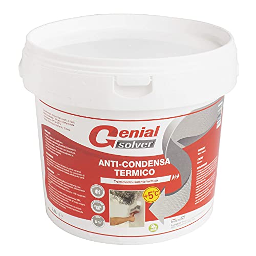 Genial Solver Anti-Condensa Termico - Pittura ANTIMUFFA per Interni Bianca - 2.5 L
