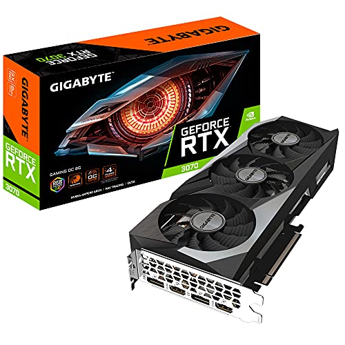 Gigabyte Tarjeta grafica GeForce RTX 3070 GAMING OC 8G (rev. 2.0) NVIDIA 8 GB GDDR6
